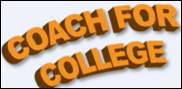 Gold Lettering Coach for College Logo