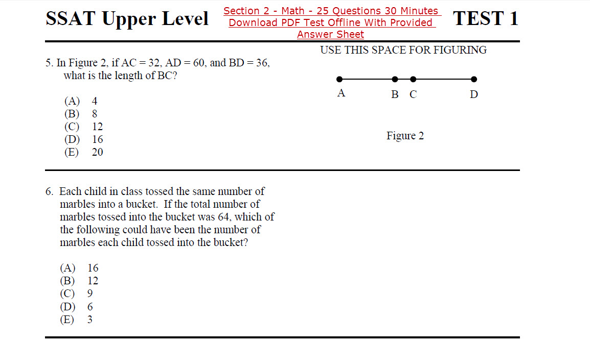 gre math practice test with answers